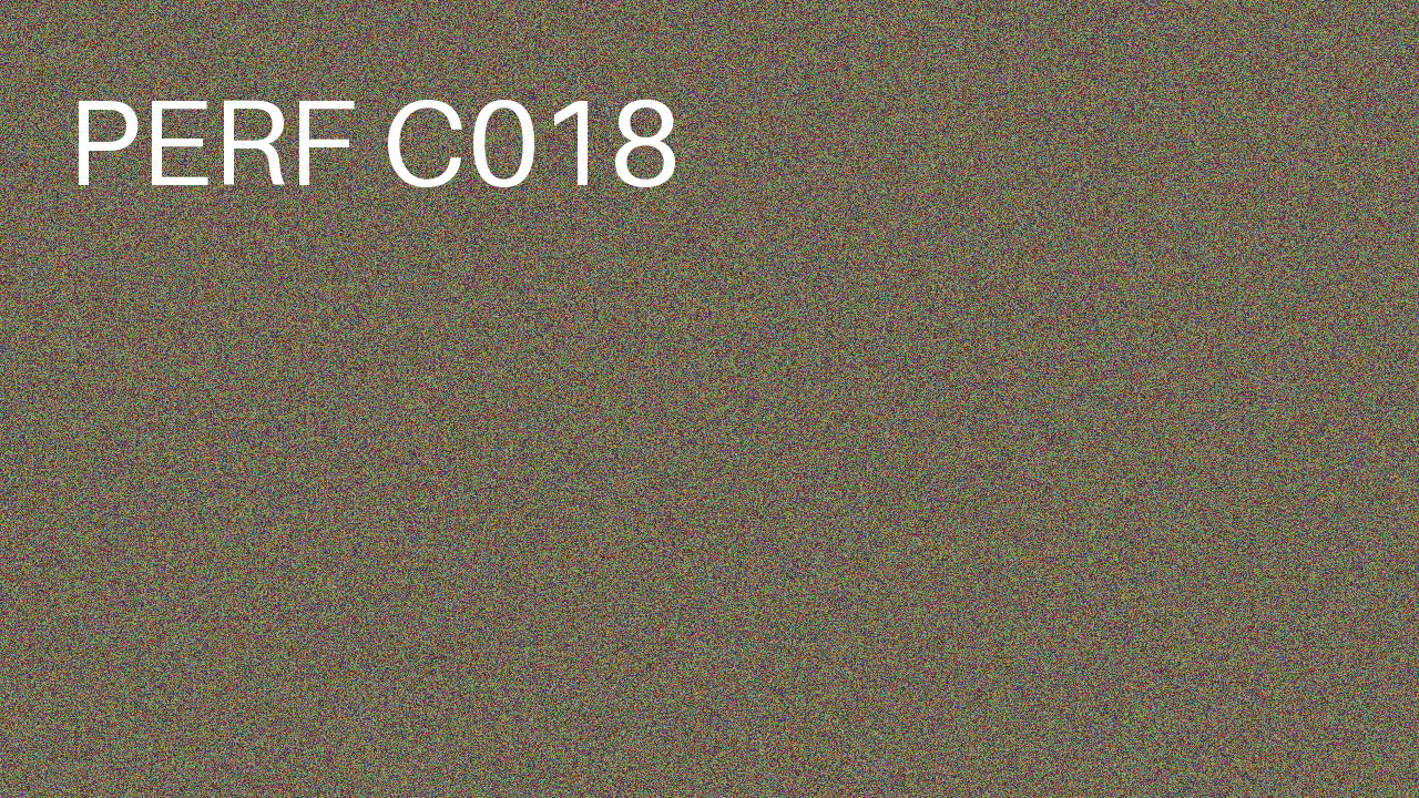 Perf Course 018 C018