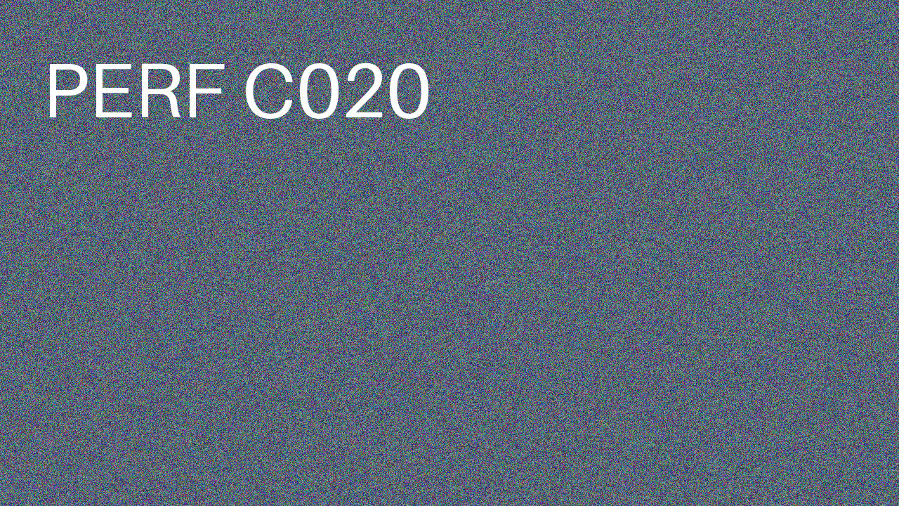 Perf Course 020 C020