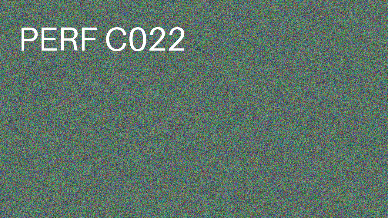 Perf Course 022 C022