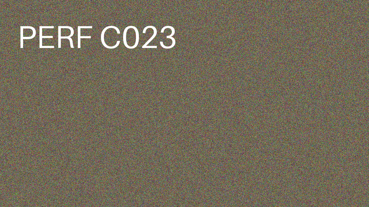 Perf Course 023 C023