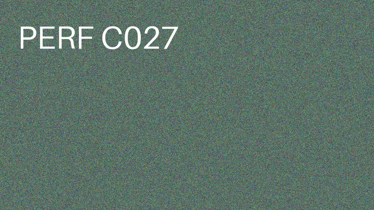 Perf Course 027 C027