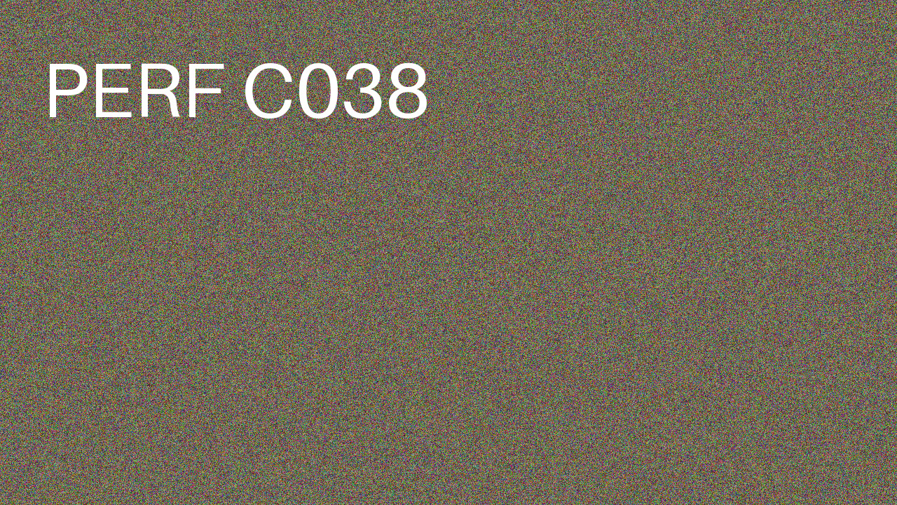 Perf Course 038 C038