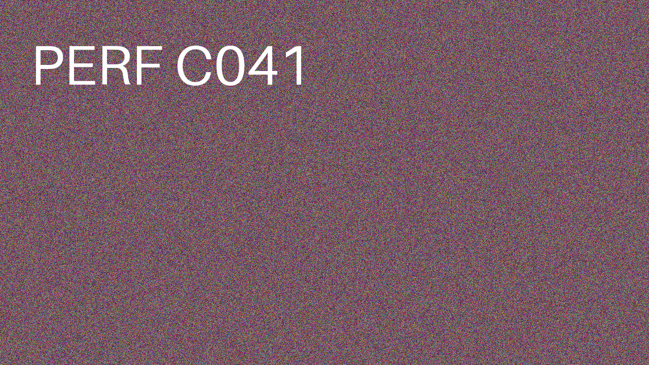 Perf Course 041 C041