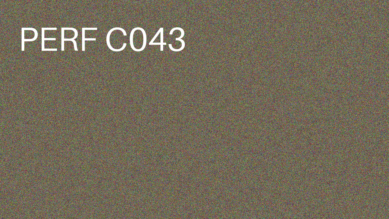 Perf Course 043 C043