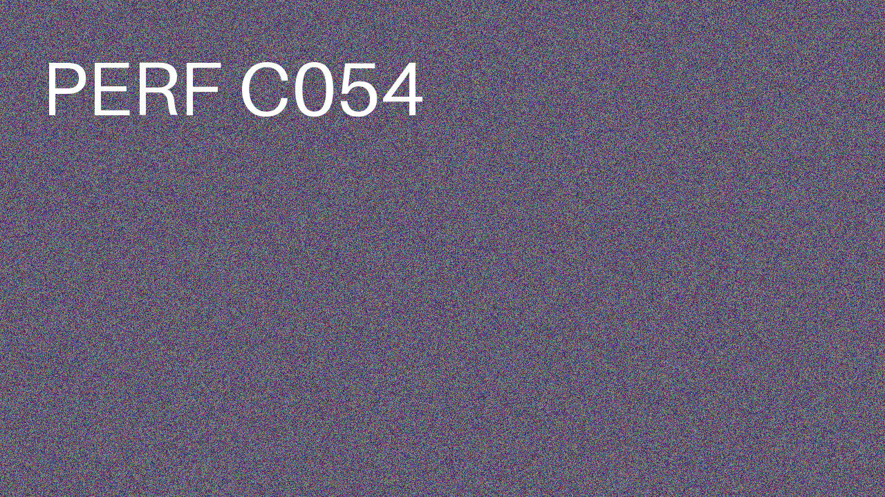 Perf Course 054 C054