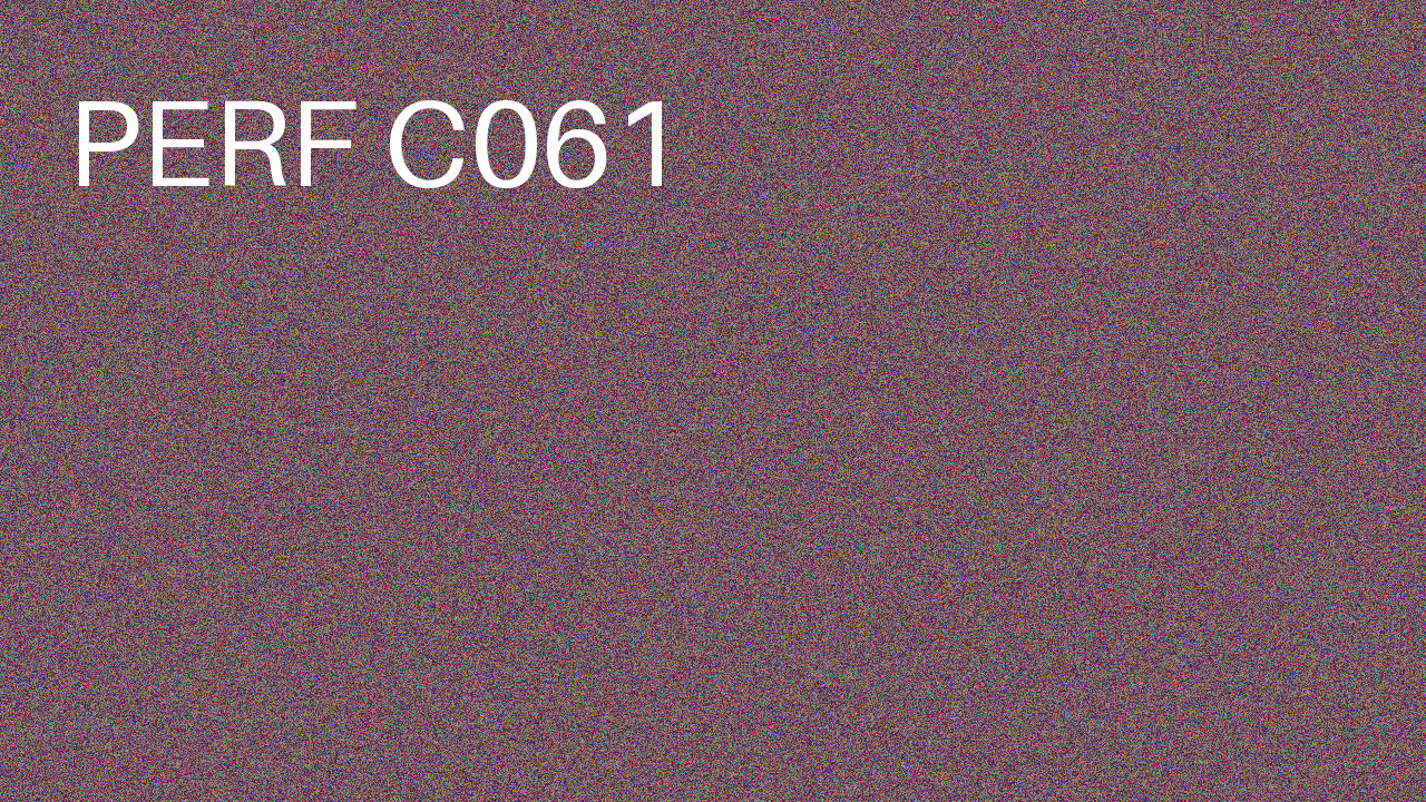 Perf Course 061 C061