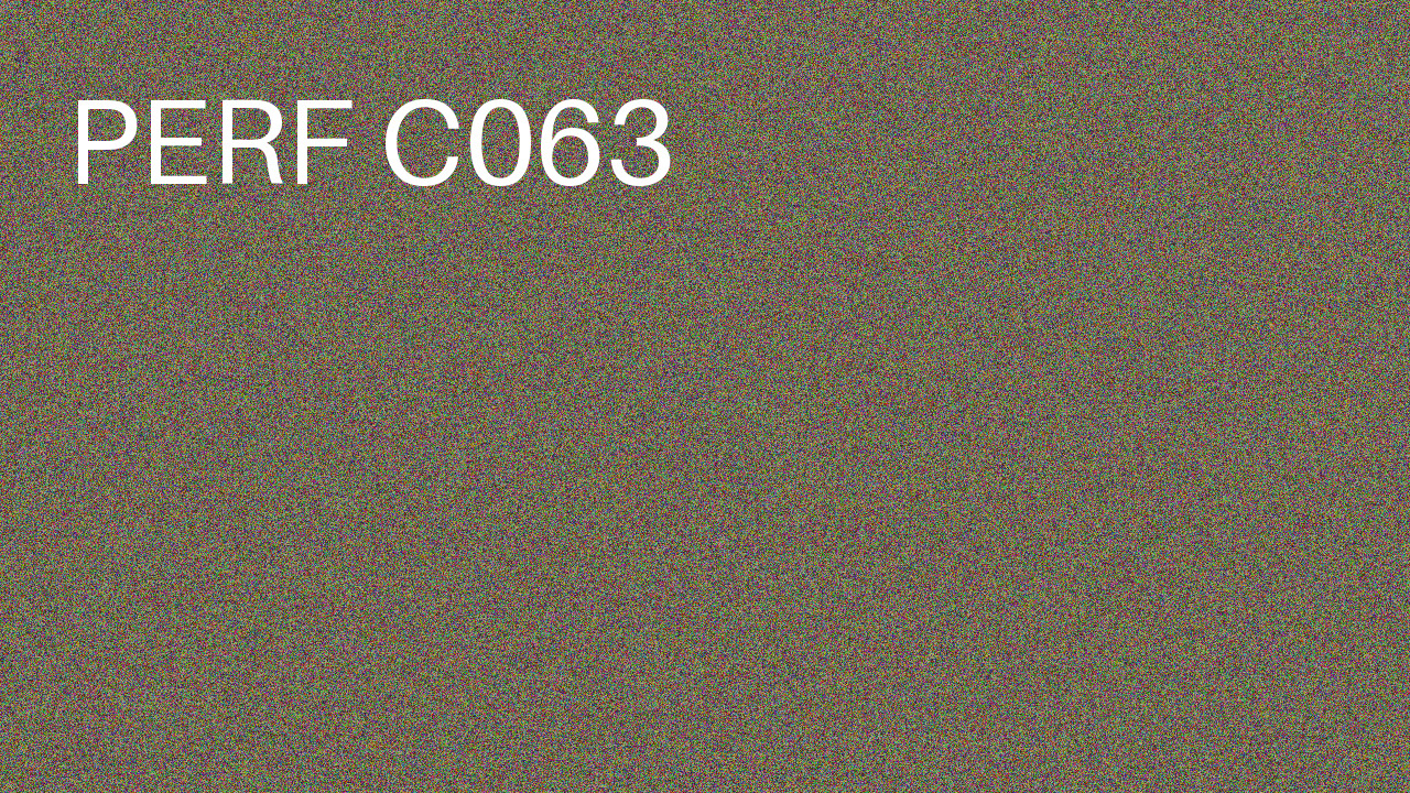 Perf Course 063 C063