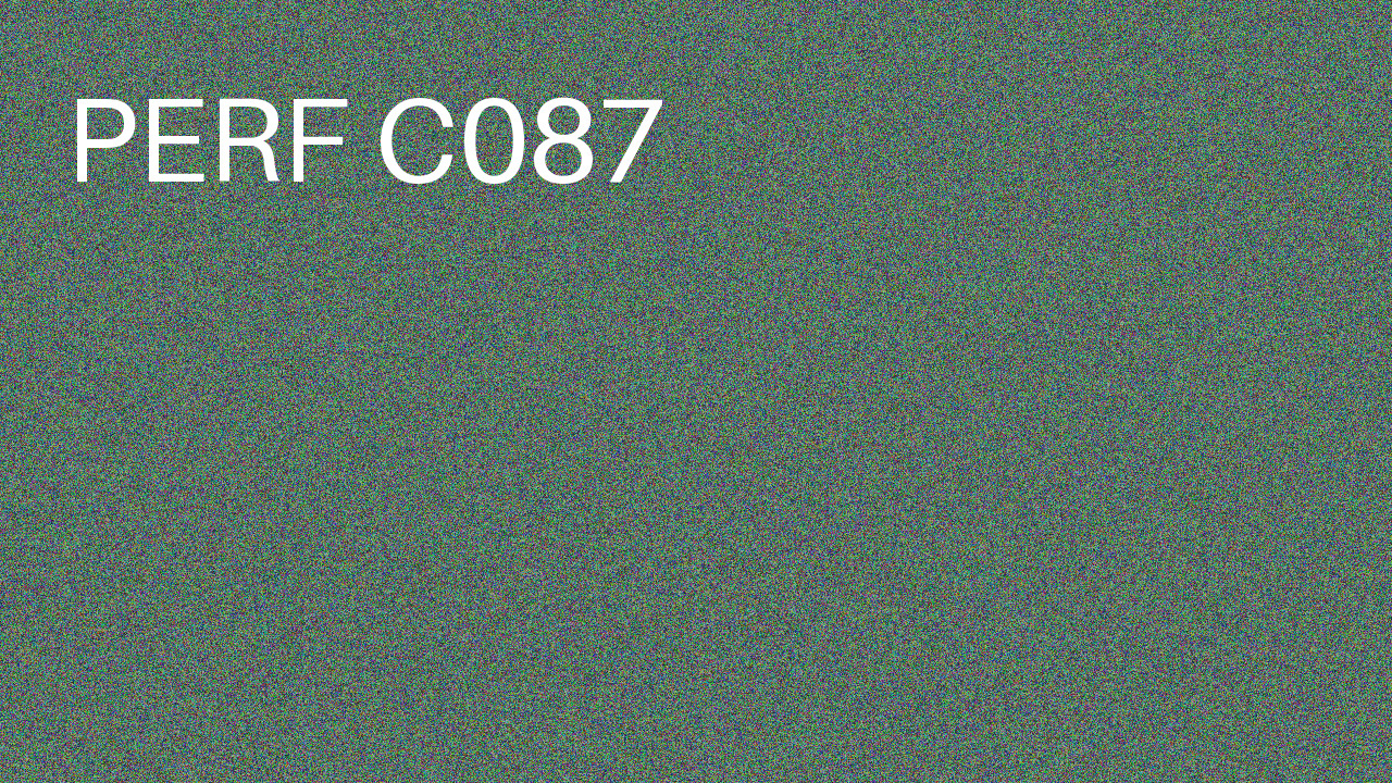 Perf Course 087 C087
