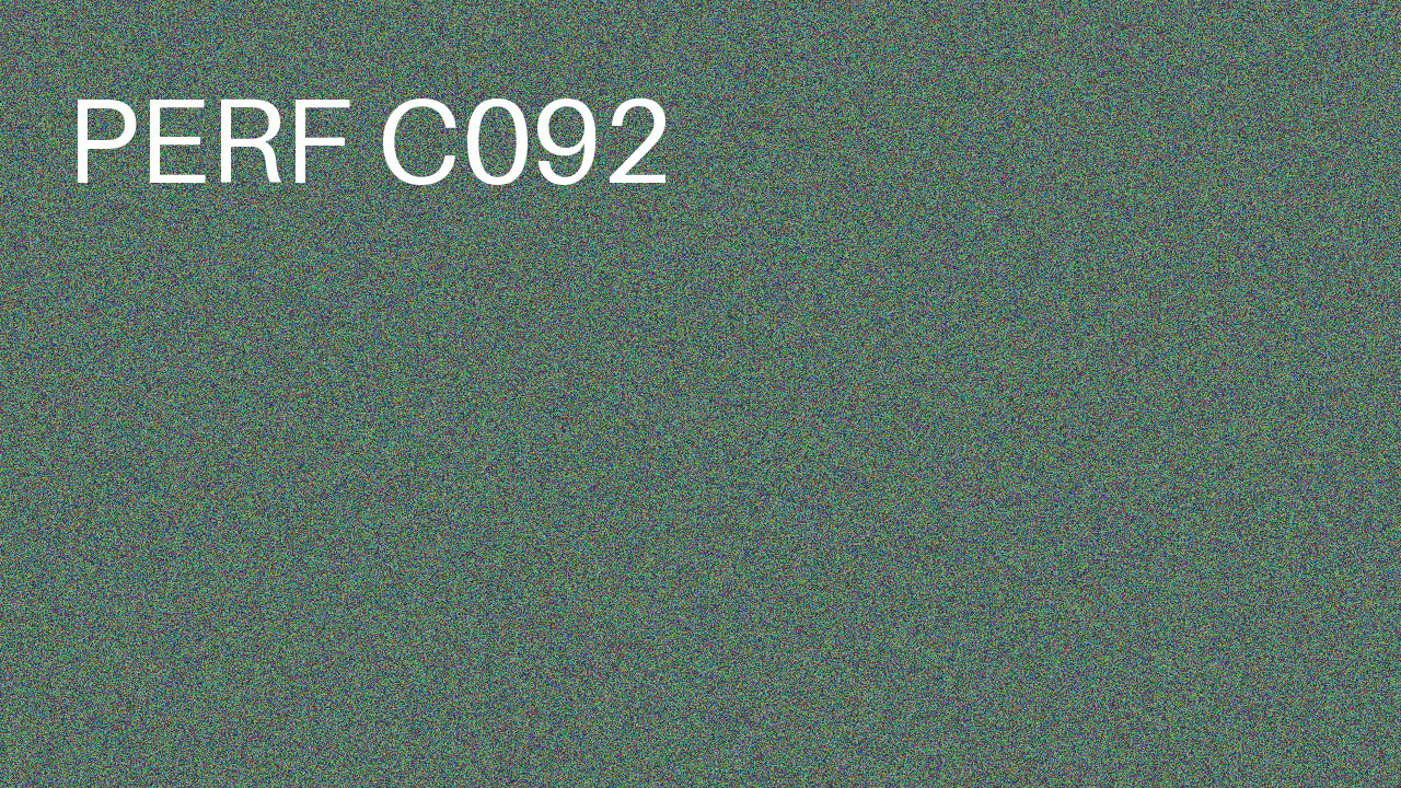 Perf Course 092 C092