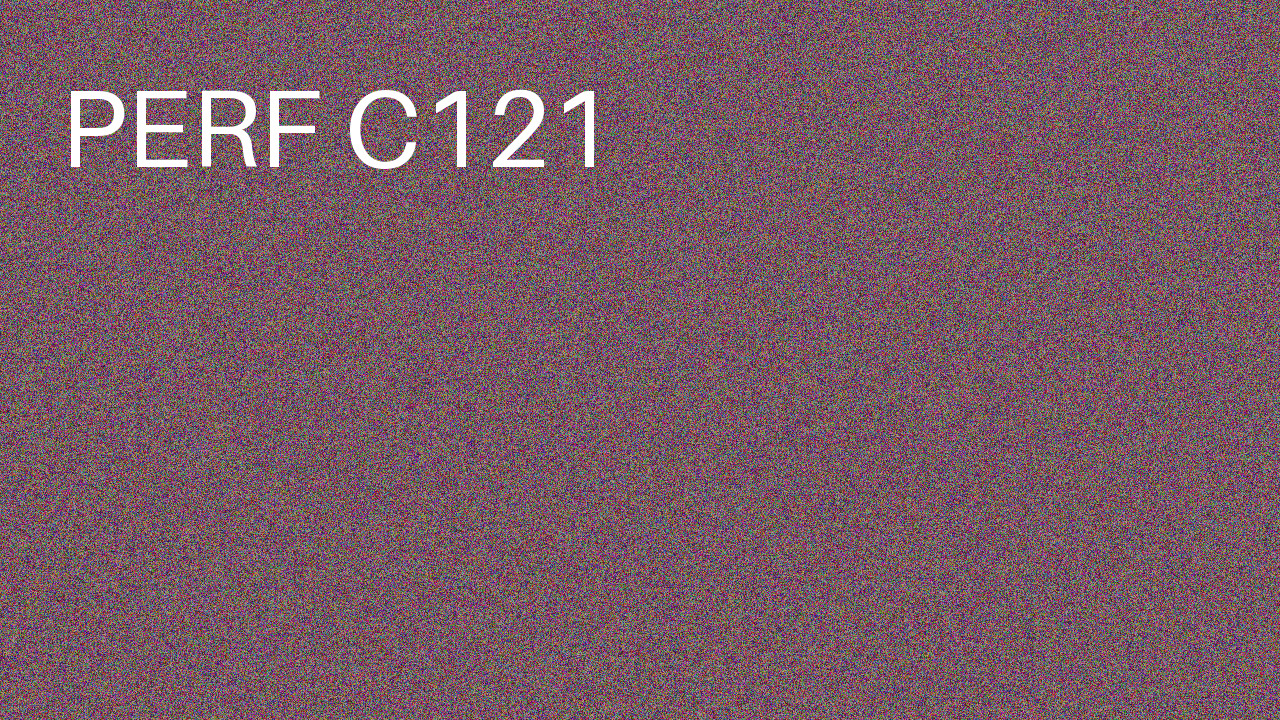 Perf Course 121 C121