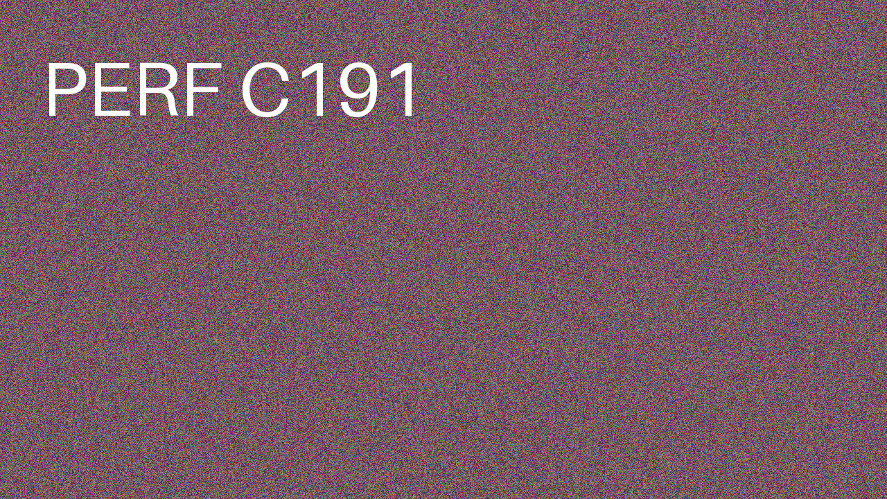 Perf Course 191 C191