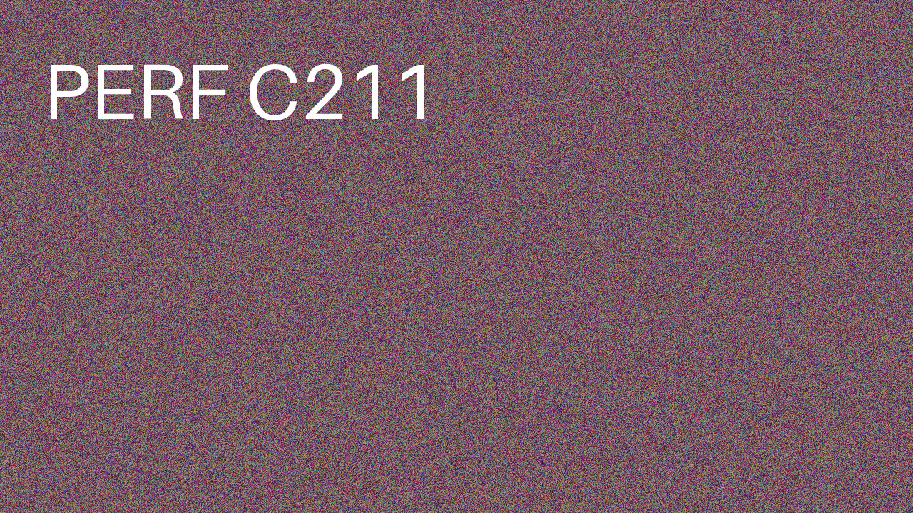 Perf Course 211 C211