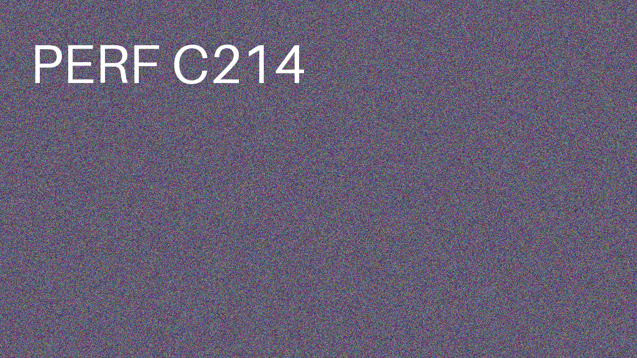 Perf Course 214 C214