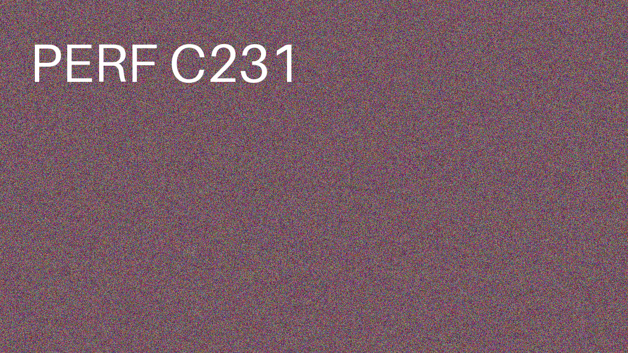 Perf Course 231 C231