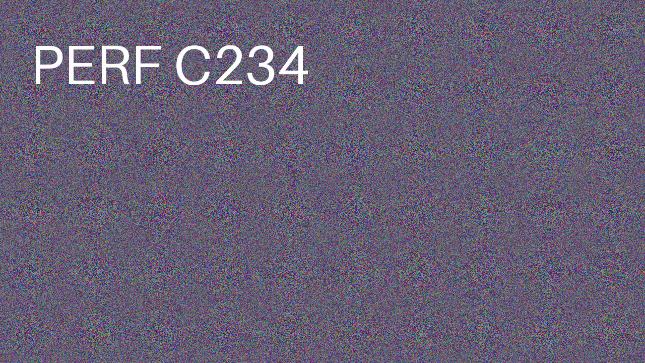 Perf Course 234 C234