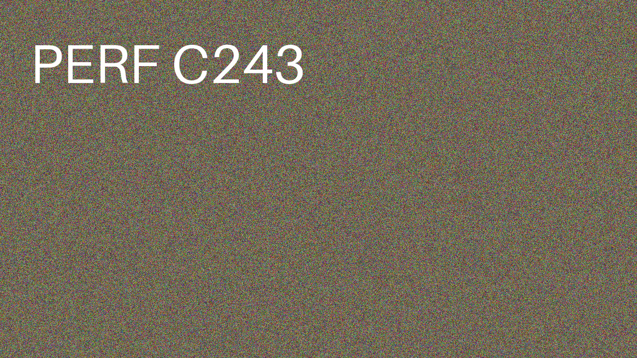 Perf Course 243 C243