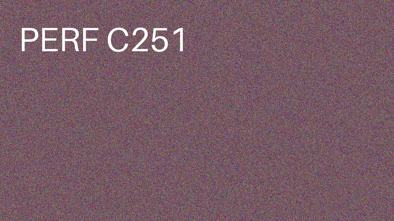 Perf Course 251 C251