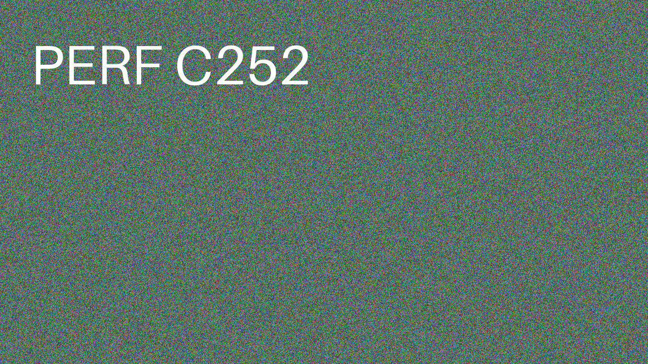 Perf Course 252 C252